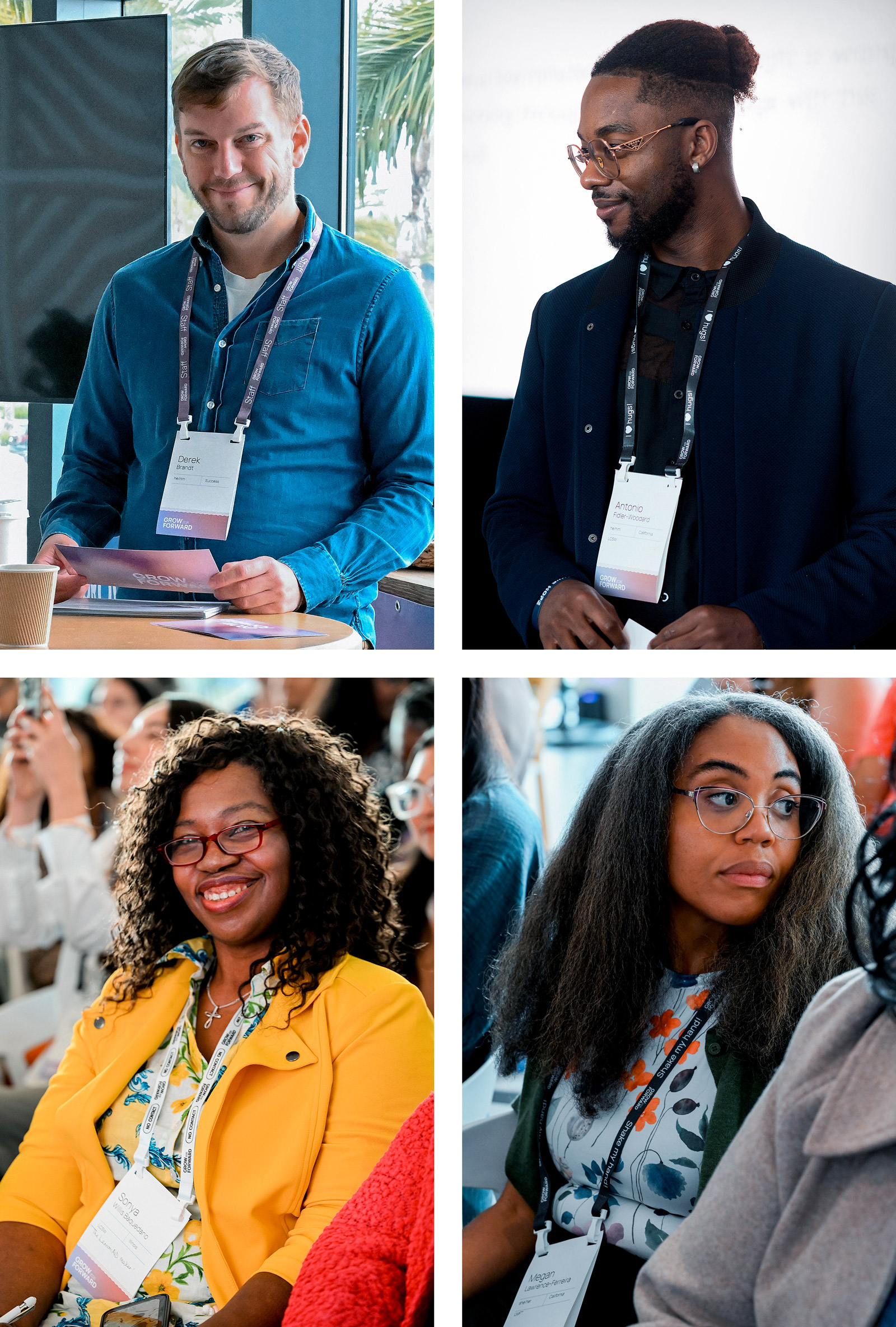 Lanyards and nametags event photography