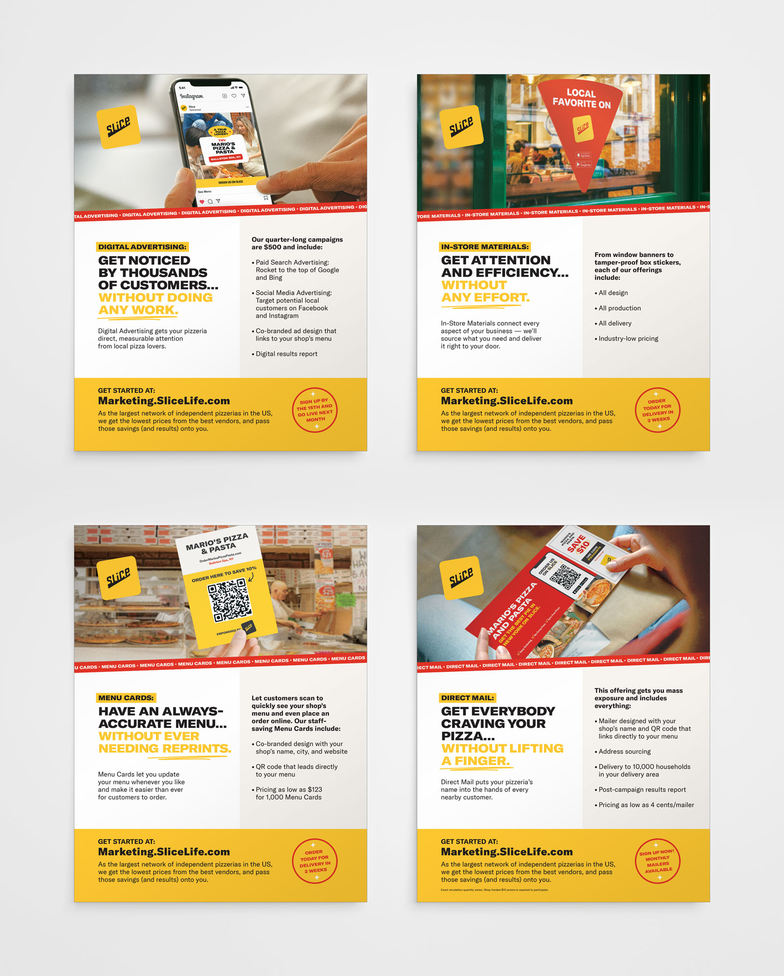 Advanced Marketing Services. Sales leave-behinds