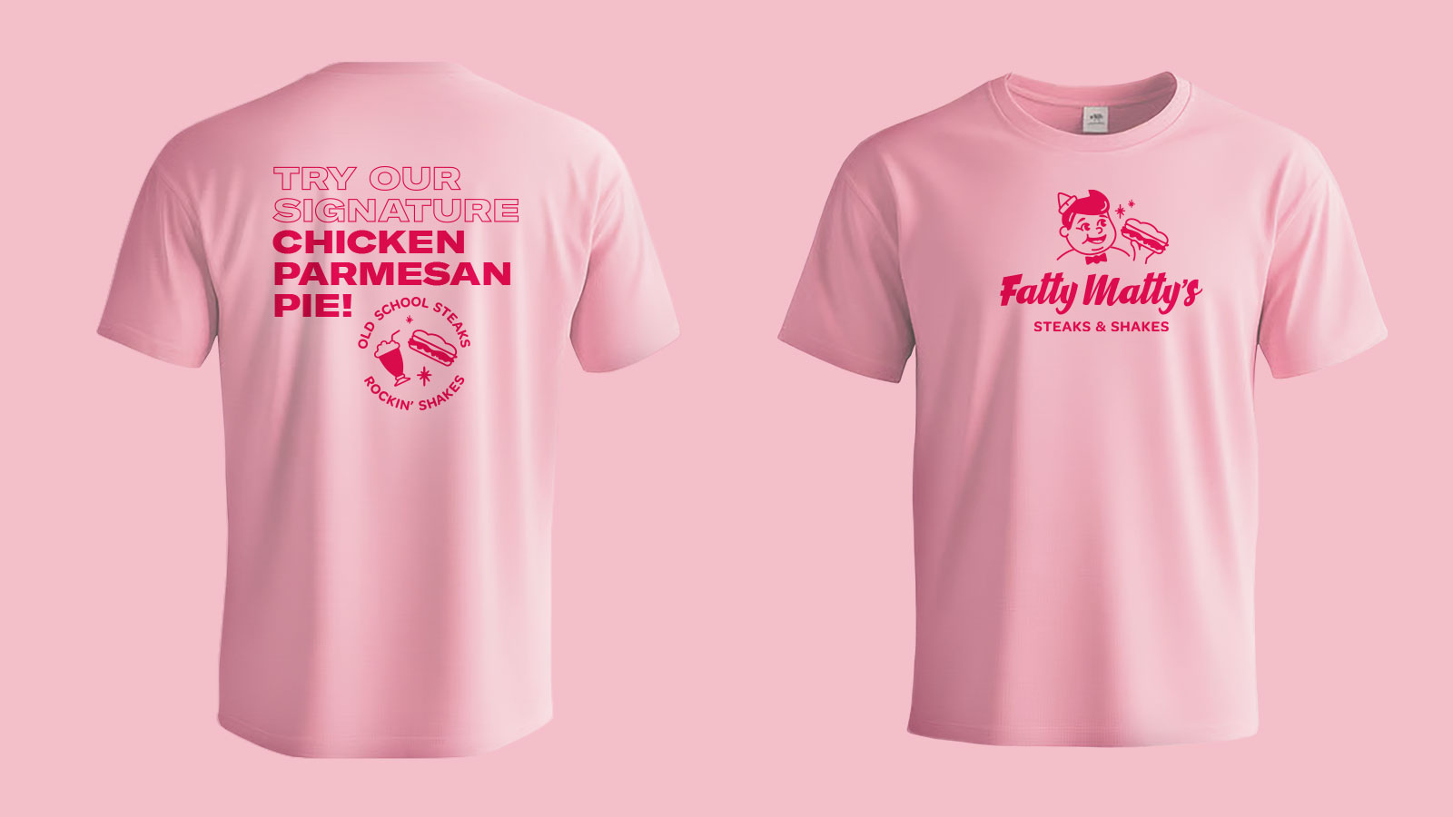 Fatty Matty's identity. T-shirt