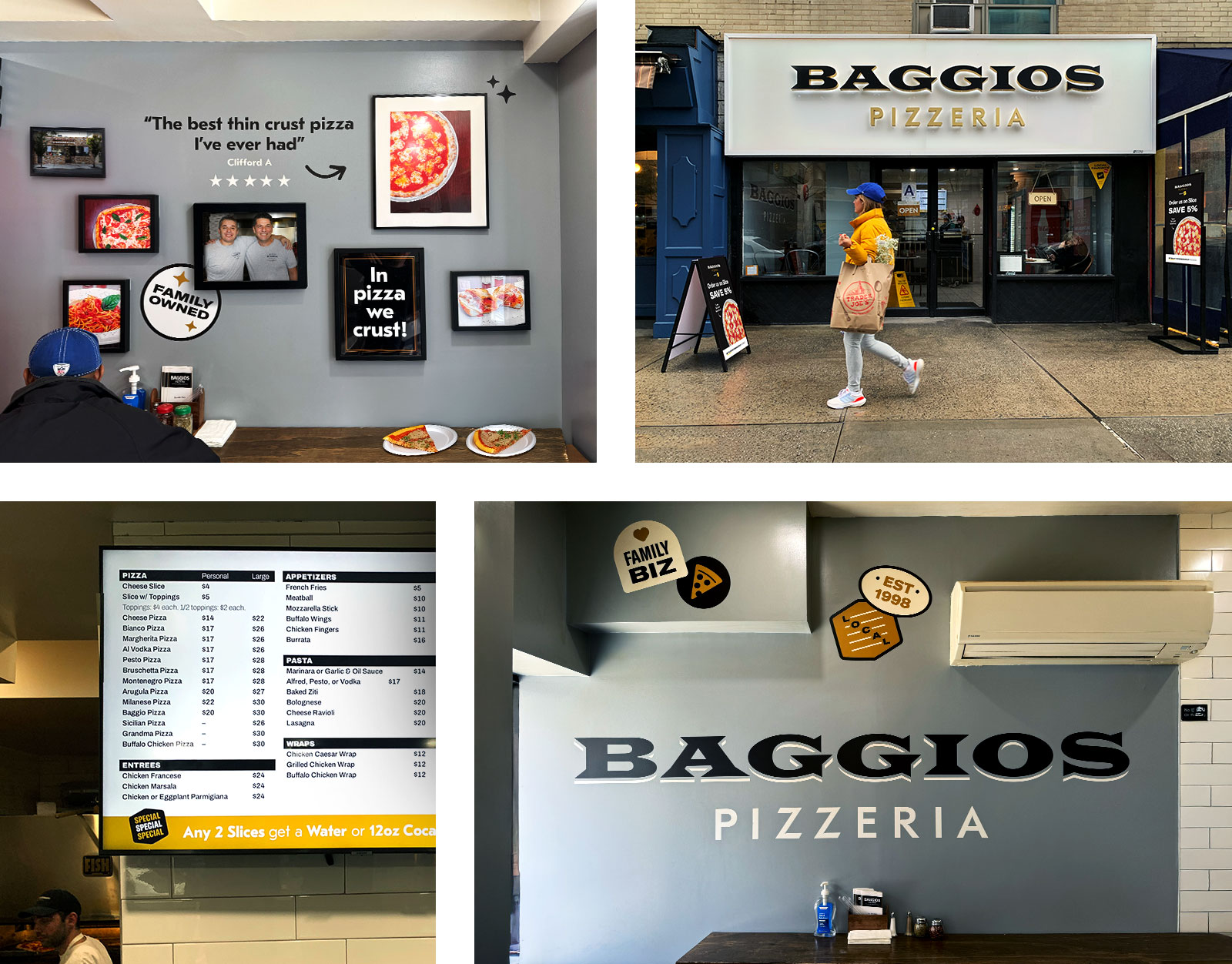 Baggios identity and shop launch campaign