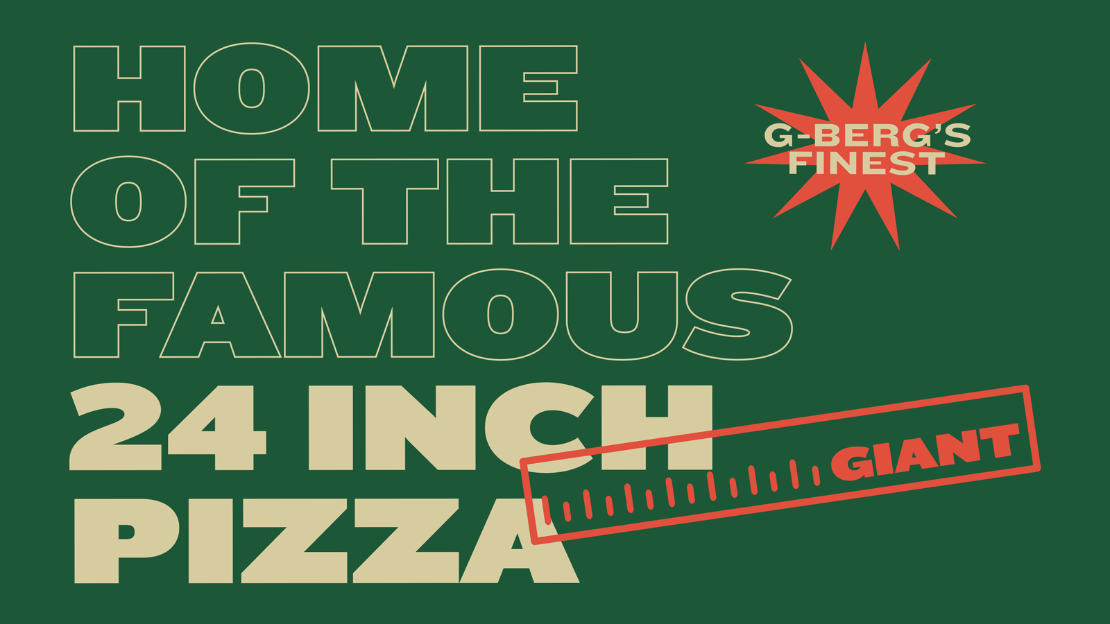 Antonio's Pizza identity. Exterior wall graphic.