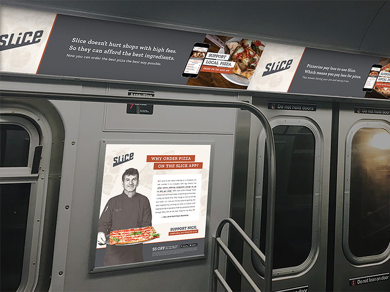 Slice, 'Out of home' subway campaign