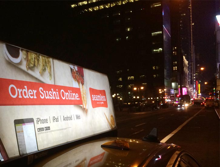 Seamless 'Out of home' subway campaign